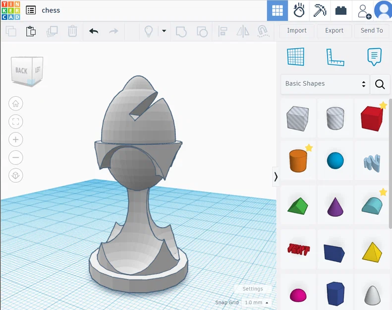 Bộ quân cờ vua thiết kế tối giản dành cho máy in 3D - Image 3