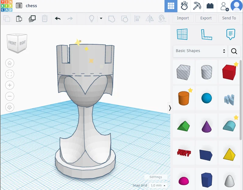 Bộ quân cờ vua thiết kế tối giản dành cho máy in 3D - Image 4