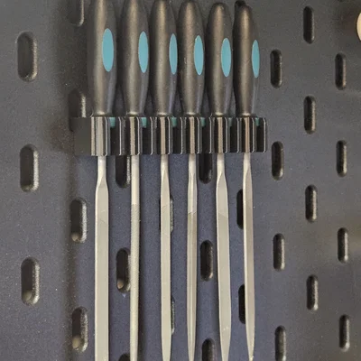 Holder gắn bộ giũa lên Ikea Skadis (Skadis file holder)