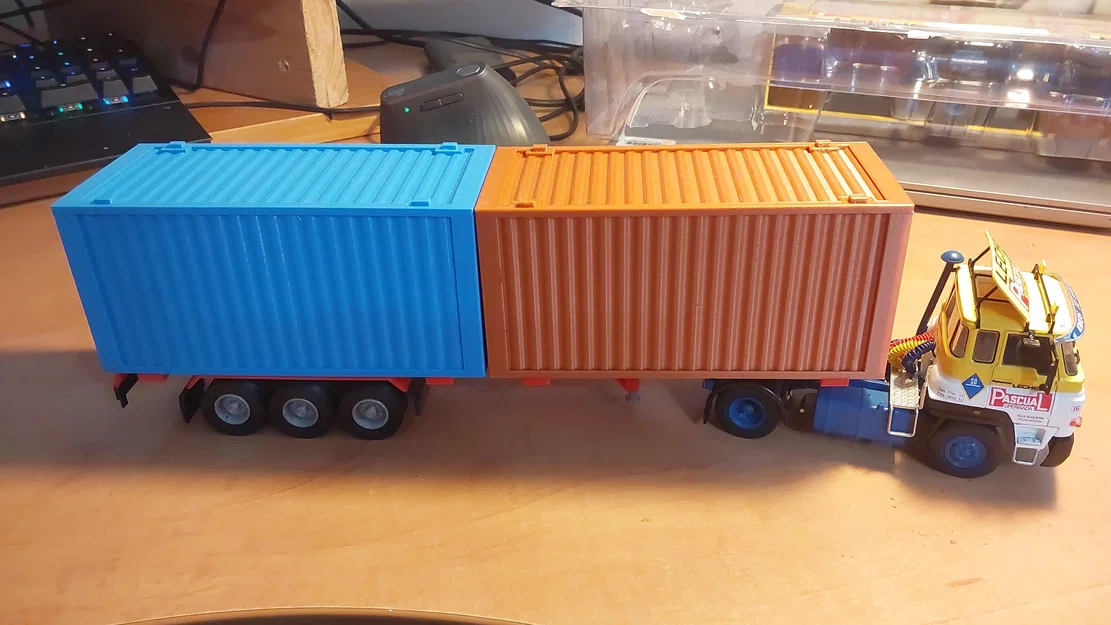 Rơ-moóc chở container biển (tỉ lệ 1:43) - Image 3