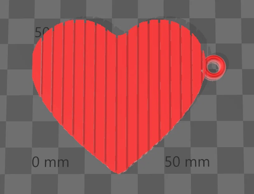 Móc khóa trái tim linh hoạt (Flexible Heart Keychain) in 3D cực dễ - Image 1