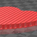 Móc khóa trái tim linh hoạt (Flexible Heart Keychain) in 3D cực dễ - Thumbnail 2
