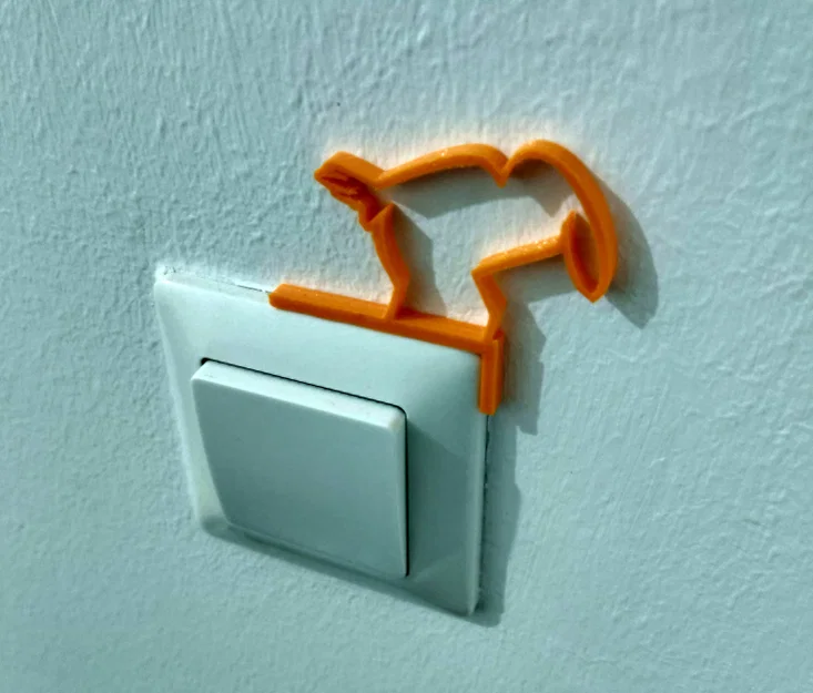 Phụ kiện trang trí công tắc đèn La Linea in 3D độc đáo - Image 4