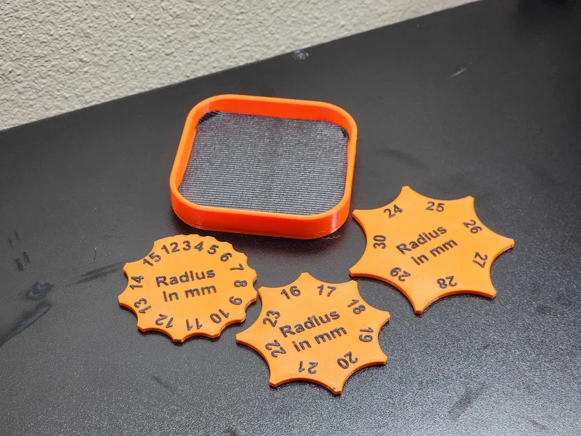 Bộ Filet/ Radius Gauge Set (1–36mm) kèm khay chứa - Image 1