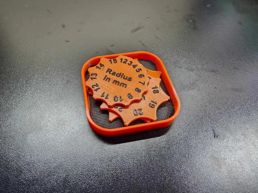 Bộ Filet/ Radius Gauge Set (1–36mm) kèm khay chứa - Image 2