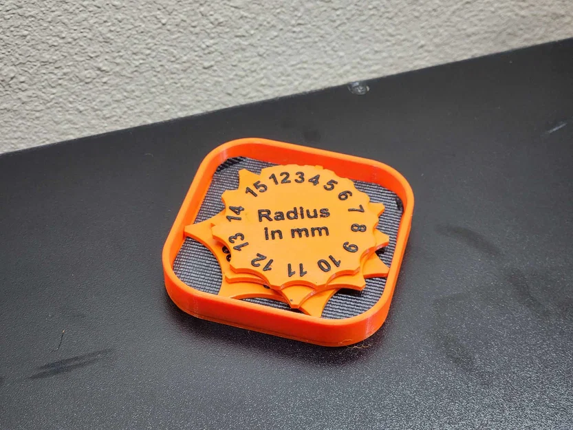 Bộ Filet/ Radius Gauge Set (1–36mm) kèm khay chứa - Image 3
