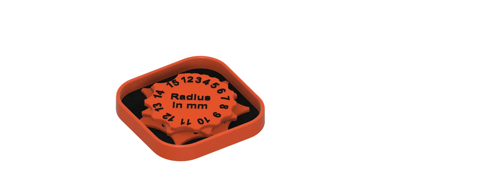 Bộ Filet/ Radius Gauge Set (1–36mm) kèm khay chứa - Image 5