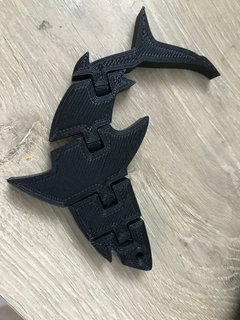 Mô hình cá mập khớp nối linh hoạt (Articulating Shark) in 3D - Image 1