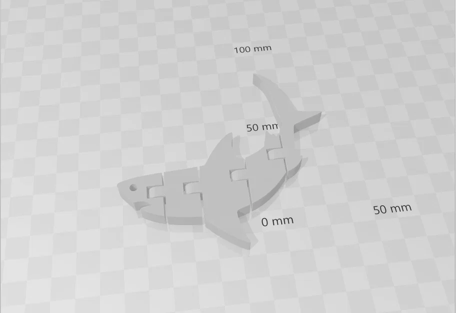 Mô hình cá mập khớp nối linh hoạt (Articulating Shark) in 3D - Image 2