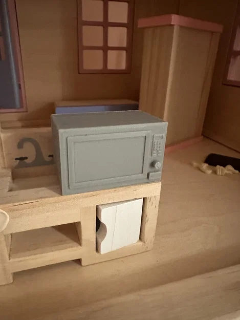 Microwave nhà búp bê (Dollhouse Microwave) tỉ lệ 1/12 - Image 1