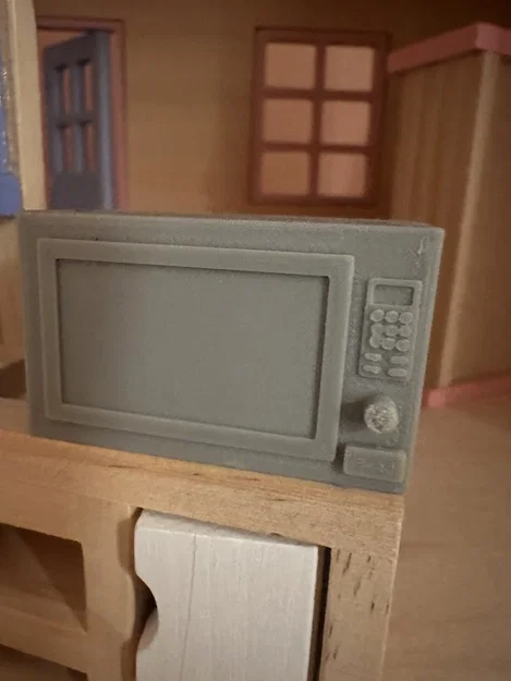 Microwave nhà búp bê (Dollhouse Microwave) tỉ lệ 1/12 - Image 2