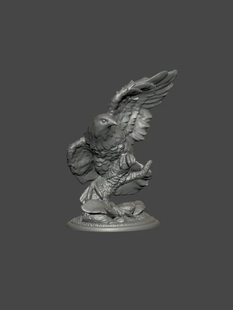 Mô hình tượng đại bàng trang trí 3D tinh xảo - Image 2