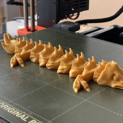 Mô hình thằn lằn uốn dẻo Flexi Lizard in 3D (Print-in-place)