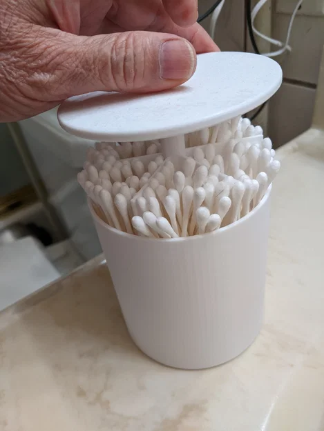 Hộp Đựng Tăm Bông Thông Minh Pull Up Q-tip Dispenser - Image 1