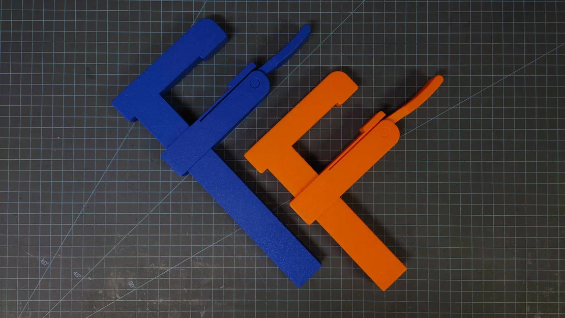Kẹp Cam chữ F in 3D hoàn toàn (Fully 3D printable Cam F Clamp) - Image 1