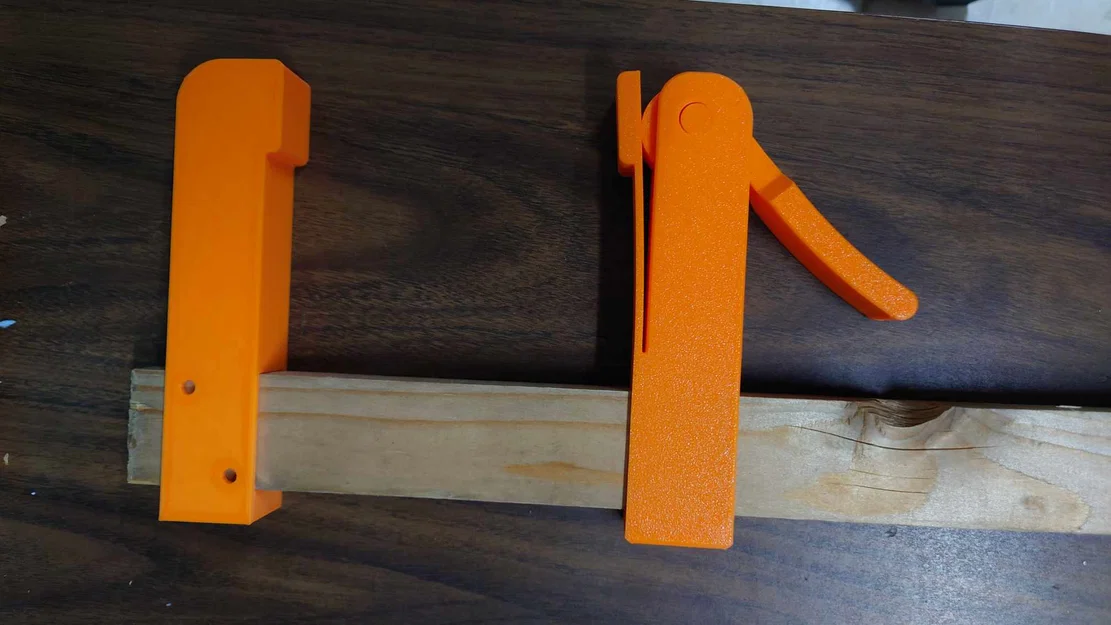 Kẹp Cam chữ F in 3D hoàn toàn (Fully 3D printable Cam F Clamp) - Image 4