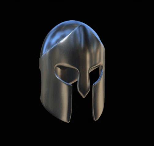 Mô hình mũ giáp chiến binh Hy Lạp (Helm of Warrior) để cosplay 3D - Image 1