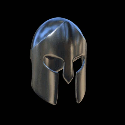 Mô hình mũ giáp chiến binh Hy Lạp (Helm of Warrior) để cosplay 3D
