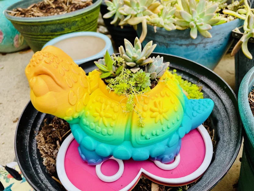 Chậu cây hình Rùa kèm Khay hứng nước (Drip Tray) - Image 3