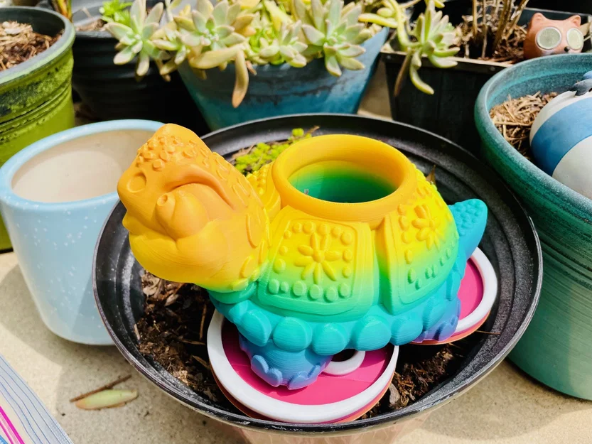 Chậu cây hình Rùa kèm Khay hứng nước (Drip Tray) - Image 9
