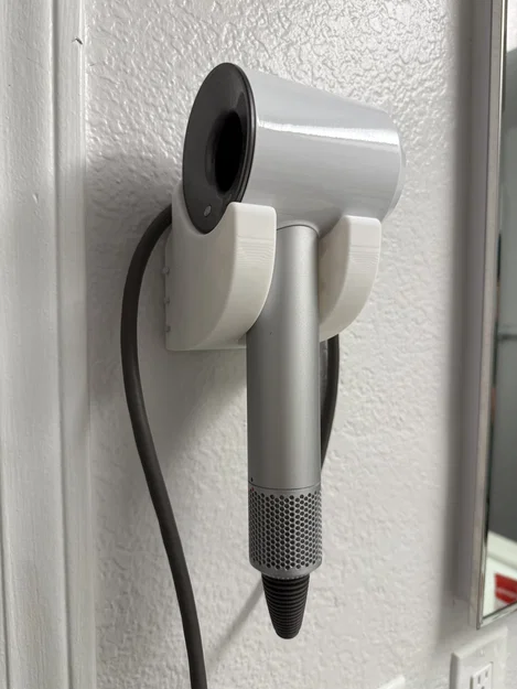 Giá treo máy sấy tóc Dyson gắn tường kèm quản lý dây điện tiện lợi - Image 1