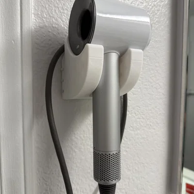 Giá treo máy sấy tóc Dyson gắn tường kèm quản lý dây điện tiện lợi