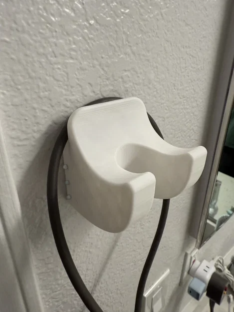 Giá treo máy sấy tóc Dyson gắn tường kèm quản lý dây điện tiện lợi - Image 4
