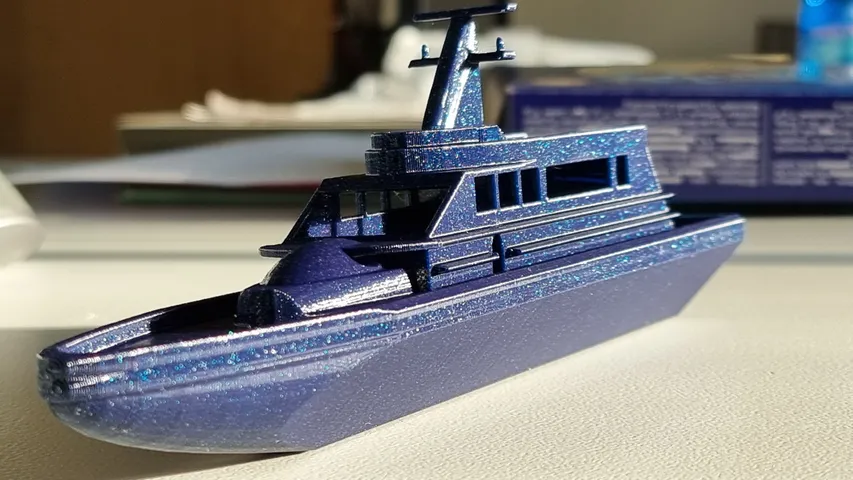 Mô hình du thuyền Boat float in 3D có thể nổi trên mặt nước - Image 1