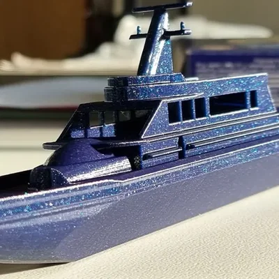 Mô hình du thuyền Boat float in 3D có thể nổi trên mặt nước