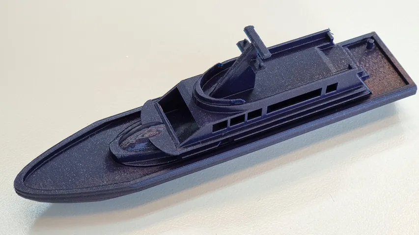 Mô hình du thuyền Boat float in 3D có thể nổi trên mặt nước - Image 2