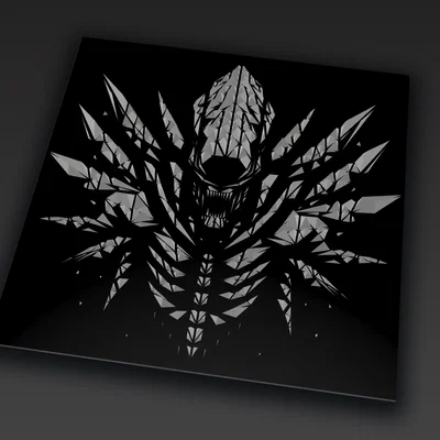 Alien Xenomorph - Fan Wall Art (Tranh treo tường fan art hình học)