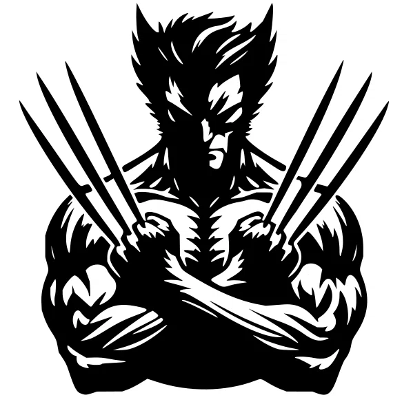 Mô hình 3D Wolverine - Hình ảnh siêu anh hùng ấn tượng - Image 1