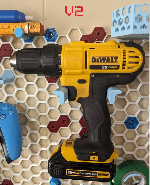 DeWalt DCD771 Honeycomb Storage Wall Mount (HSW) - Giá treo máy khoan - Image 1