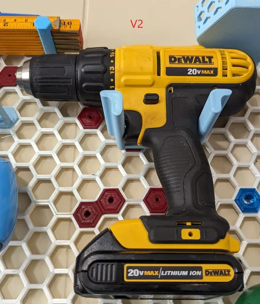DeWalt DCD771 Honeycomb Storage Wall Mount (HSW) - Giá treo máy khoan - Image 4