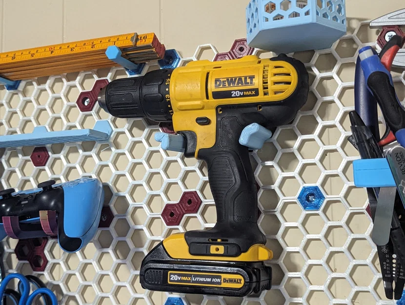 DeWalt DCD771 Honeycomb Storage Wall Mount (HSW) - Giá treo máy khoan - Image 5