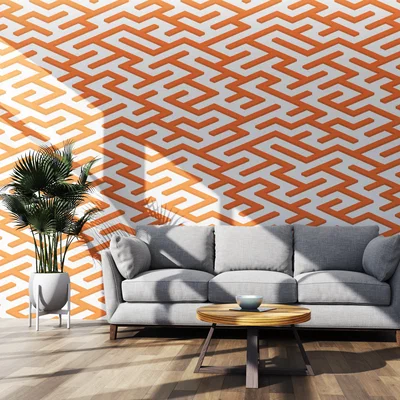 Mô hình trang trí tường mê cung 3D (Isometric Maze) hiện đại