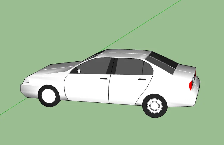 Mô hình xe hơi 3D tối giản - Mẫu xe sedan in 3D đẹp mắt - Image 1