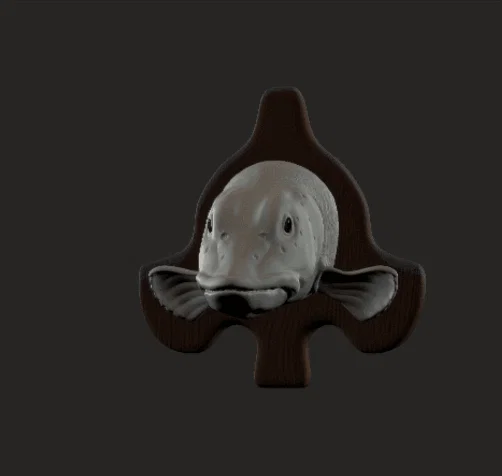 Mô hình đầu cá Pike treo tường trang trí (Pike wallmount trophy) - Image 1