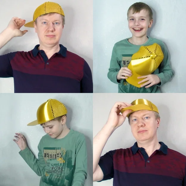 Nón baseball bằng vải in 3D (articulated fabric) từ PLA - Image 2