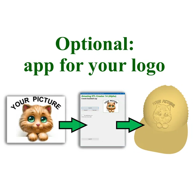 Nón baseball bằng vải in 3D (articulated fabric) từ PLA - Image 4