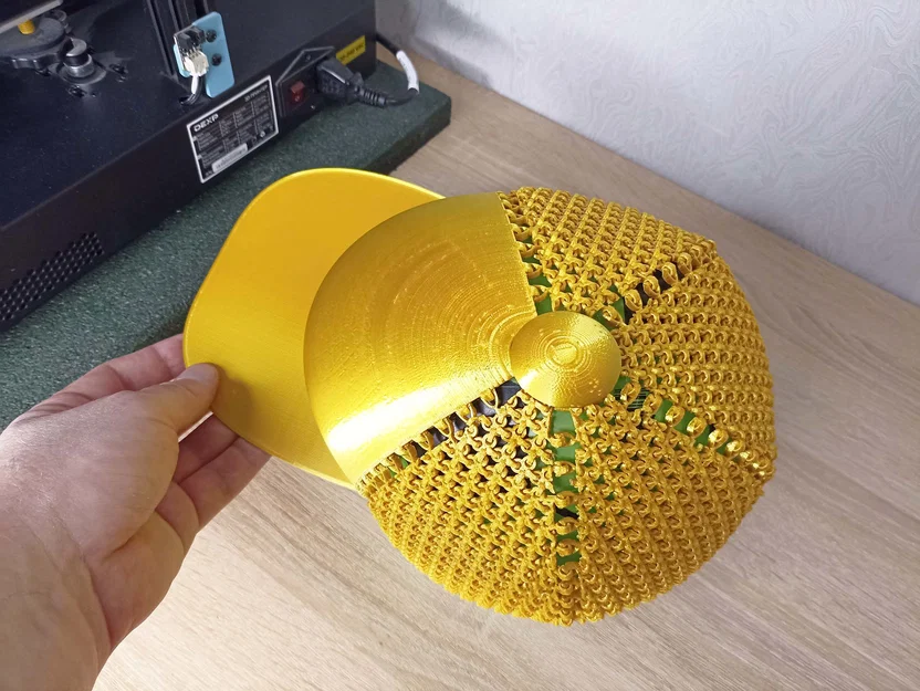 Nón baseball bằng vải in 3D (articulated fabric) từ PLA - Image 5