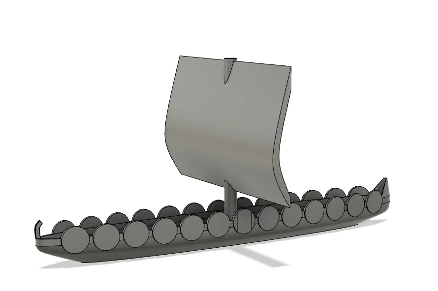 Mô hình thuyền chiến Viking Longboat in 3D cực chất - Image 2