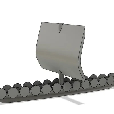 Mô hình thuyền chiến Viking Longboat in 3D cực chất