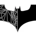 Mô hình trang trí treo tường Logo Batman thiết kế hình học 3D - Thumbnail 2