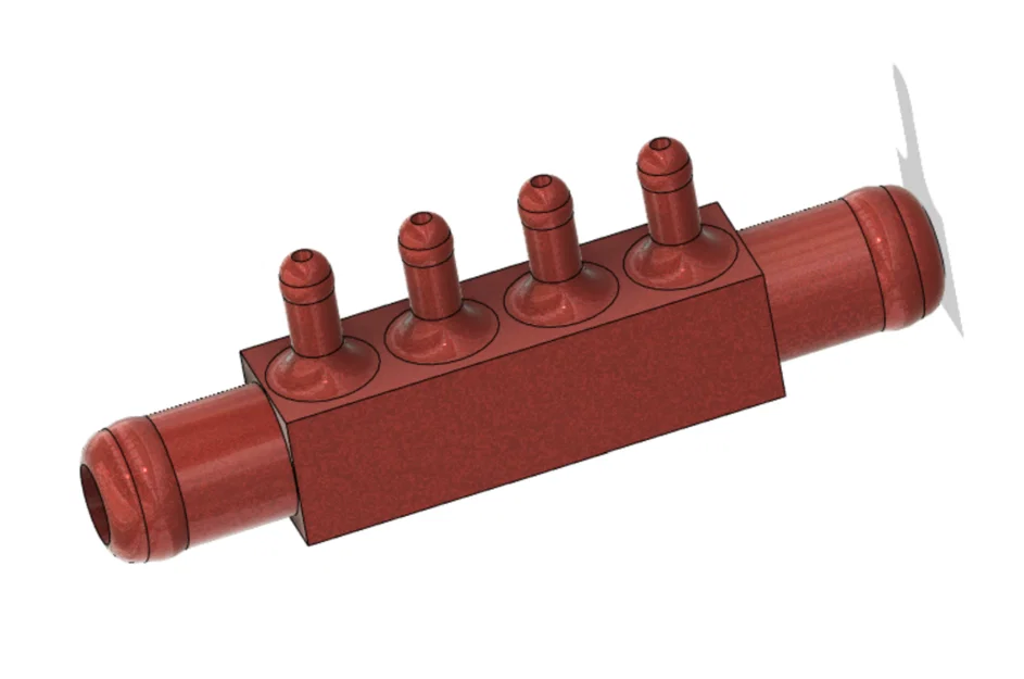 Đầu chia Gardena hub 13mm ra 4x 4,6mm - Image 1