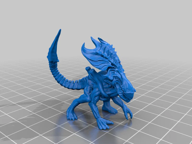 Mô hình Xenomorph Queen (Nữ hoàng Alien) in 3D với 4 tư thế độc đáo - Image 4