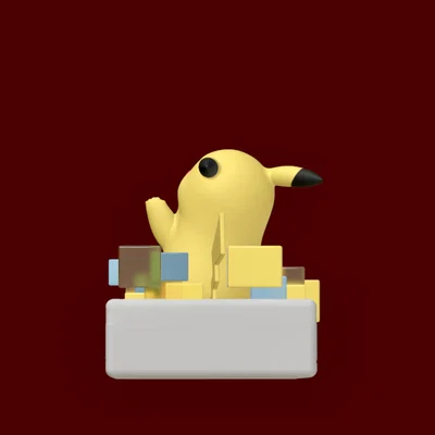 Mô hình trang trí Diorama Game Boy Pikachu độc đáo cho fan Pokemon