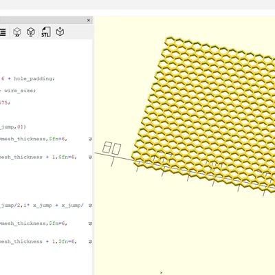 Lưới lục giác tham số (Parametric hexagonal mesh)