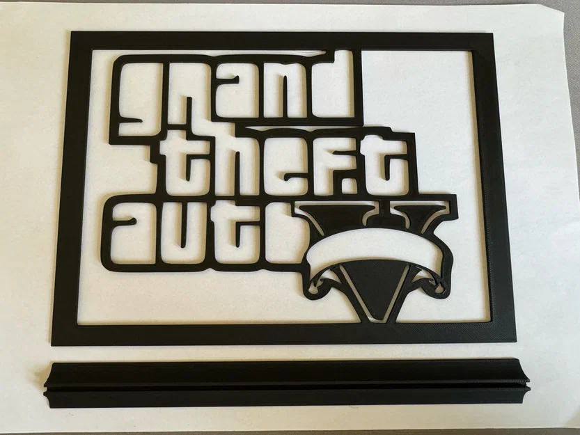 Mô hình trang trí logo Grand Theft Auto V (GTA V) để bàn cực đẹp - Image 2