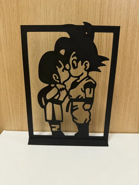 Mô hình trang trí Goku và Chi-Chi - Tuyệt phẩm 3D cho fan Dragon Ball - Image 1